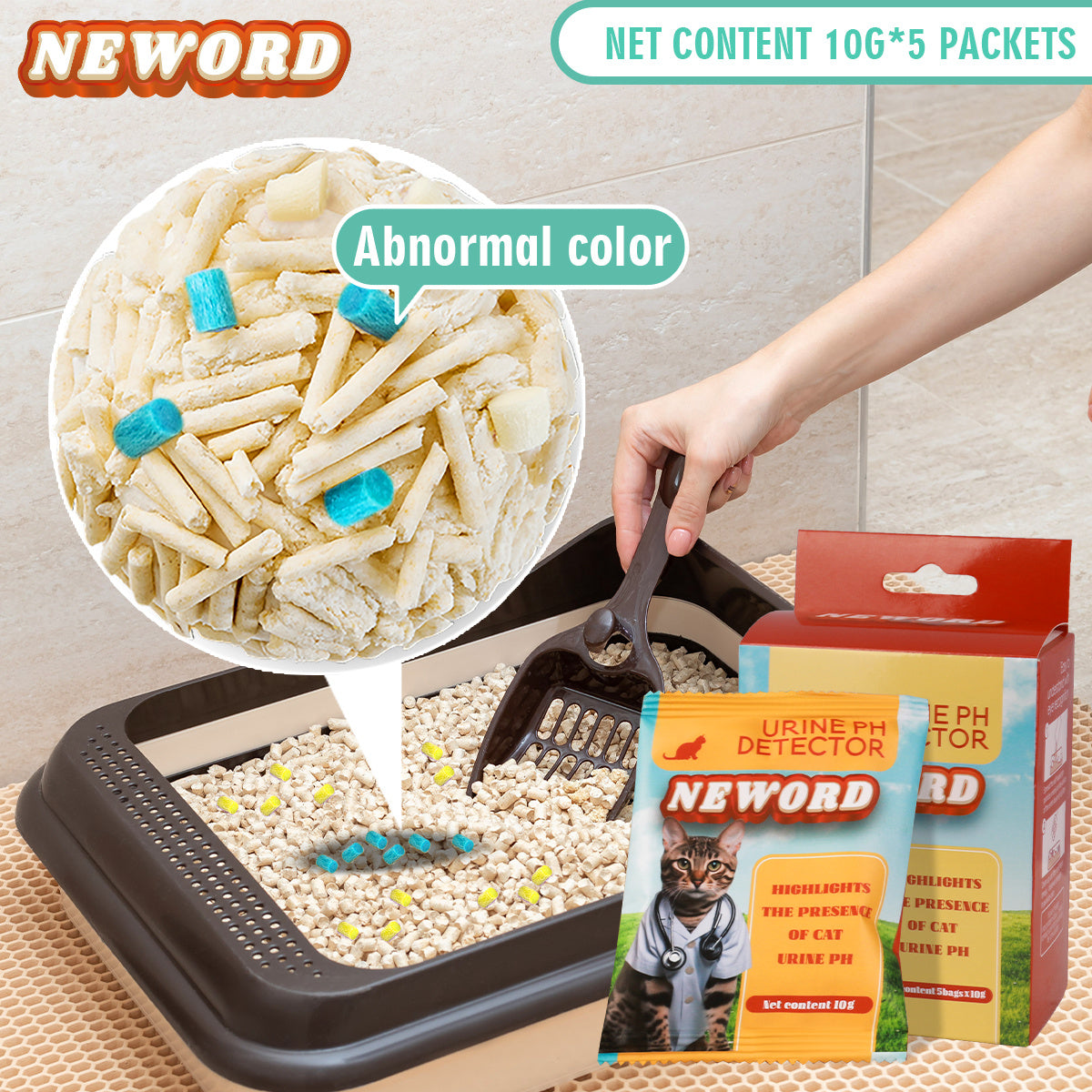 Self-Checking Cat Litter – Smart Health Monitoring Particles for Easy Tracking