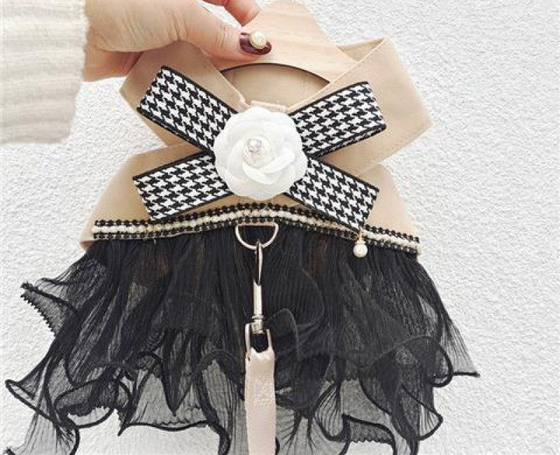 Cat Dog Vest Hand Holding Rope Dress