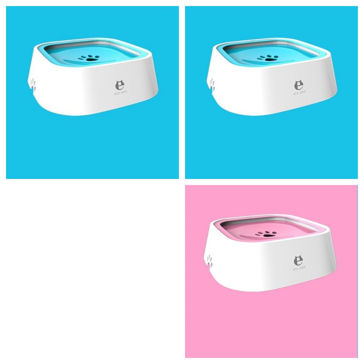 Pet Floating Water Bowl – Anti-Overflow Slow Feeder for Dogs & Cats
